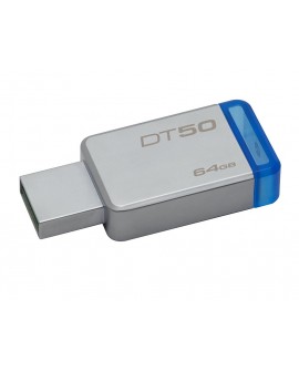 Kingston Memoria USB 3.0 DataTraveler 50 64 GB Azul - Envío Gratuito
