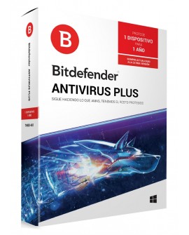 Bitdefender Antivirus Plus 1 Año 1 usuario - Envío Gratuito