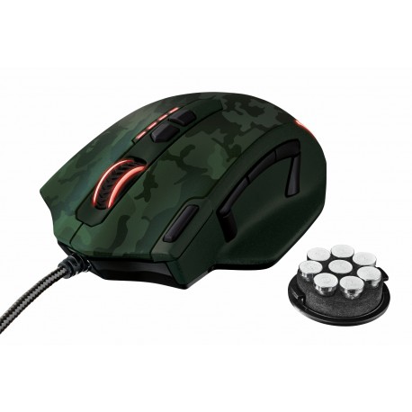 Trust Mouse Gaming Camuflaje Verde - Envío Gratuito