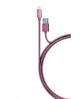 Candywirez Cable Lightning Rosa Metálico - Envío Gratuito