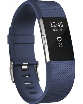 Fitbit Pulsera Charge 2 Azul con Plata Grande - Envío Gratuito